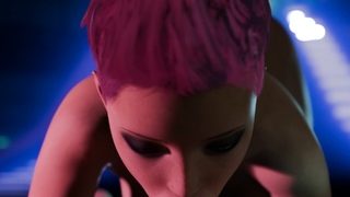 The access code is my pussy Cyberpunk fuck with busty babe